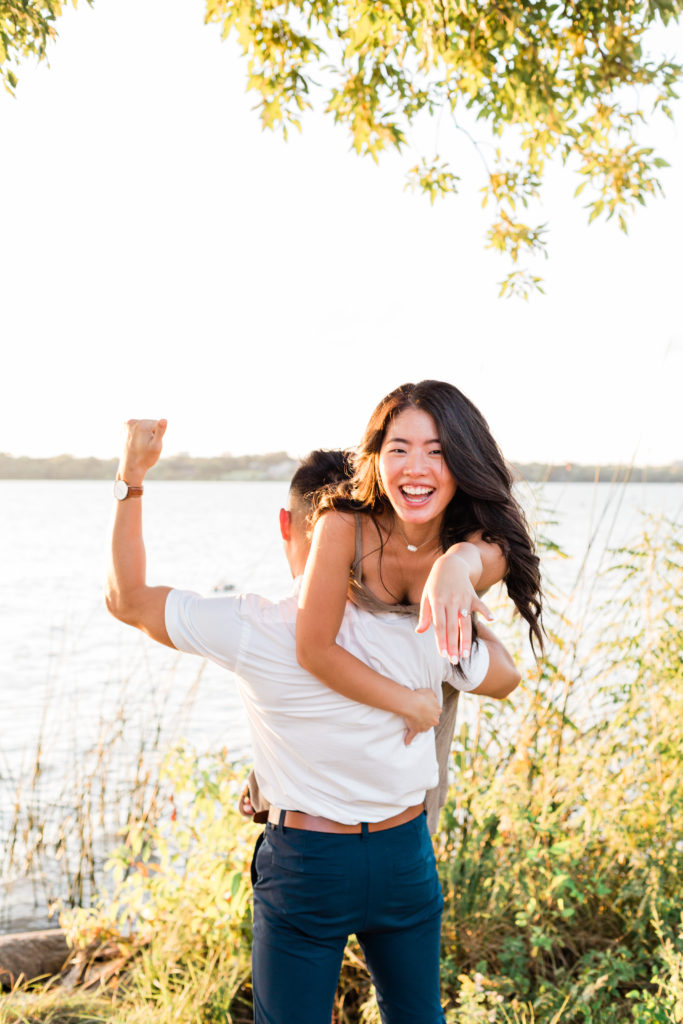 Dallas White Rock Lake Proposal Photography