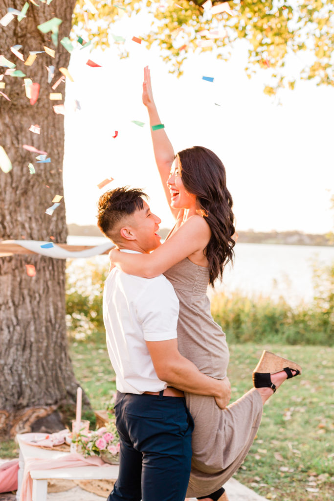 Dallas White Rock Lake Proposal Photography