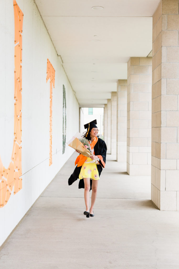 UTD senior portrait wall sign