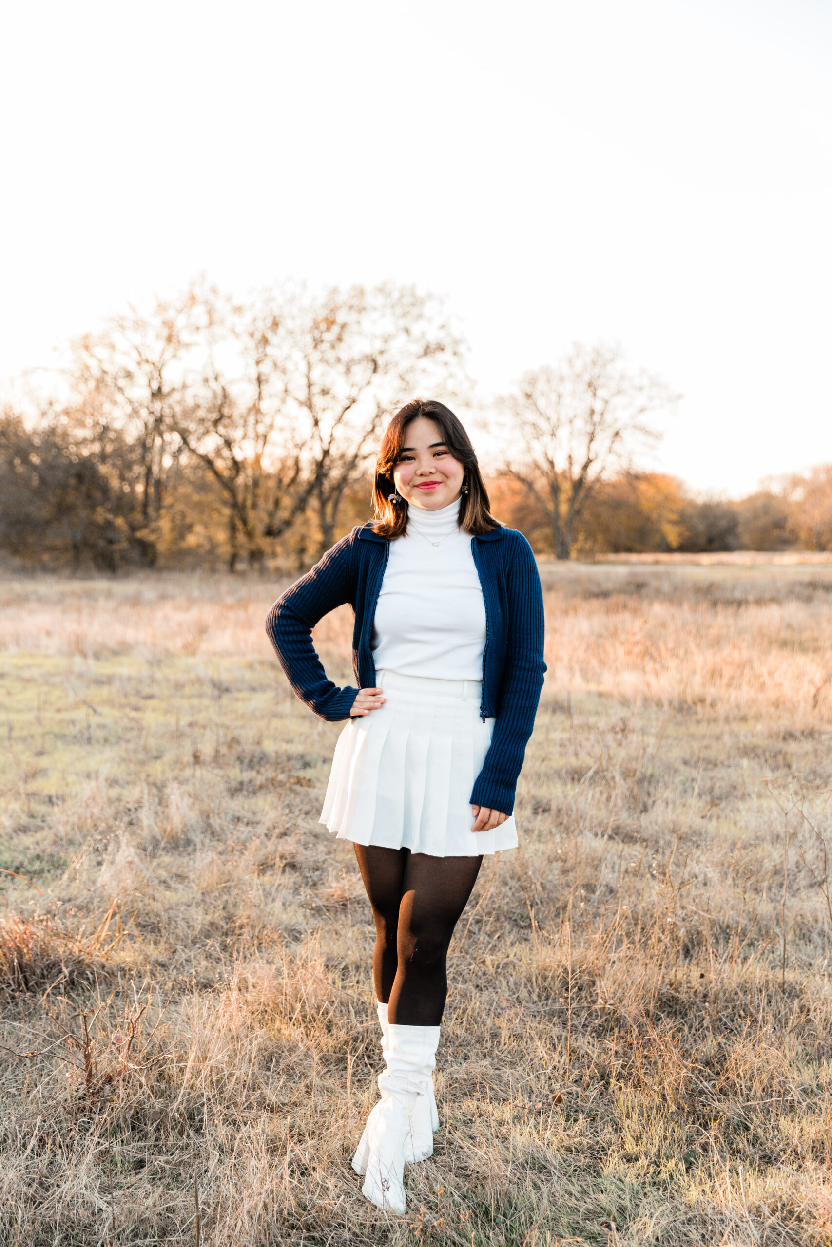 Plano senior photographer Arbor Hills Nature Preserve